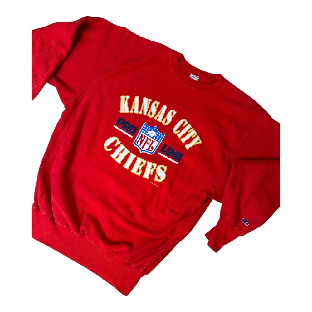 Vintage 1994 Champion Reverse Weave Kansas City Chiefs NFL Sweatshirt XXL Red